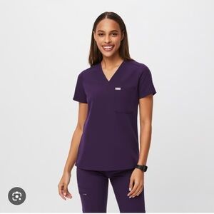 FIGS Catarina top and joggers purple jam limited color XXS